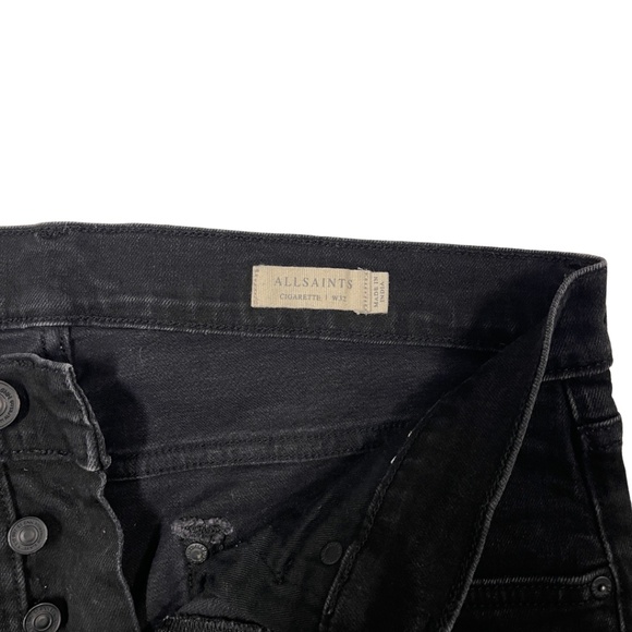 ALLSAINTS Jeans - Black Cigarette Cut (M/32) - Picture 4 of 6